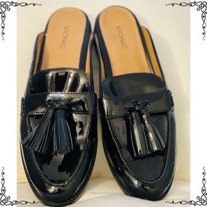 Vionic Women’s Mule, Black Patten Leather, Size 9